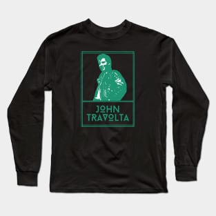 John travolta\\80s retro fan artwork Long Sleeve T-Shirt